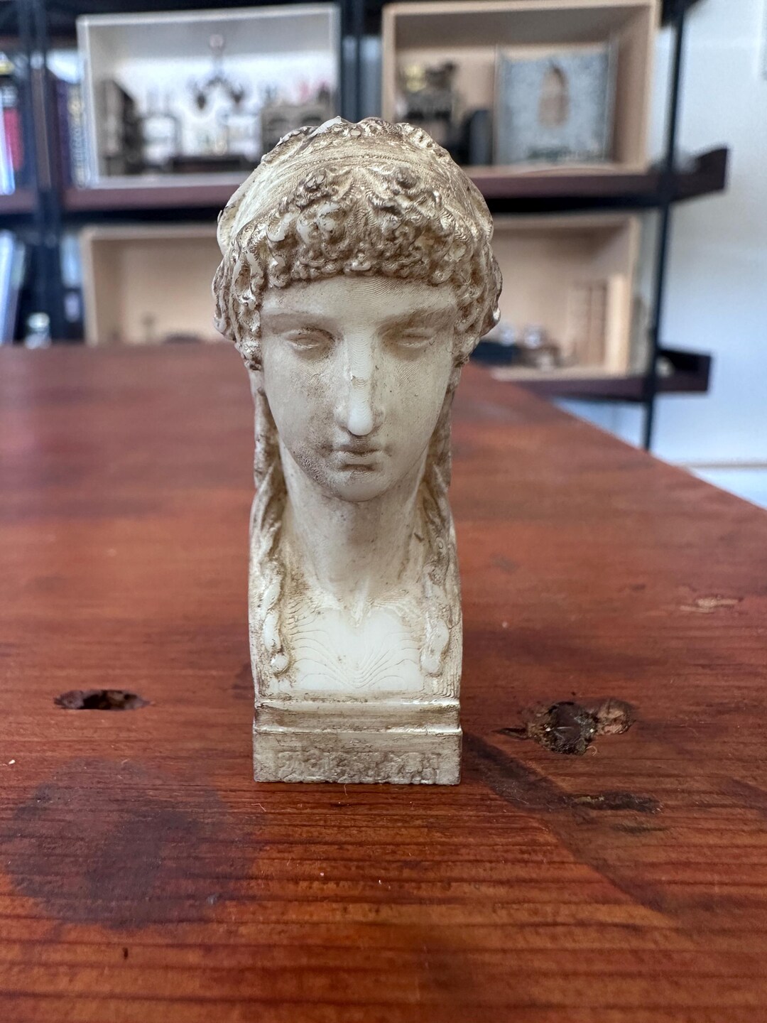Miniature Aged Marble Roman Bust – Classical Antiquity Ornament – 1 12 ...