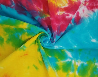 Rainbow 100% Cotton Jersey Batik