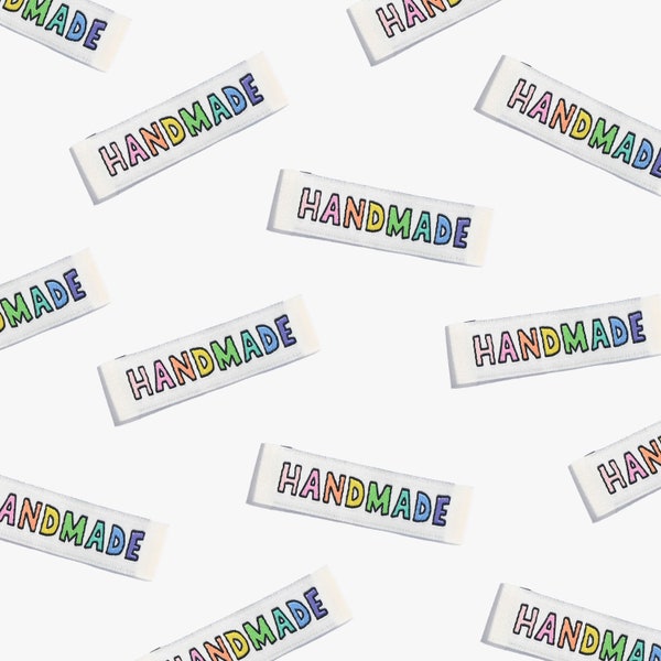 Handmade Rainbow 2.0: 6 pack - Woven Kylie and the Machine (KATM) Labels