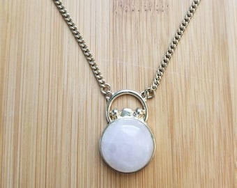 Collar Olivia - Cuarzo rosa
