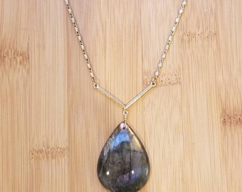 Collar Aurelia - Labadorita