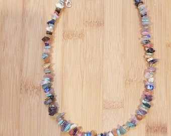 Collar Aine - Chip de piedra preciosa