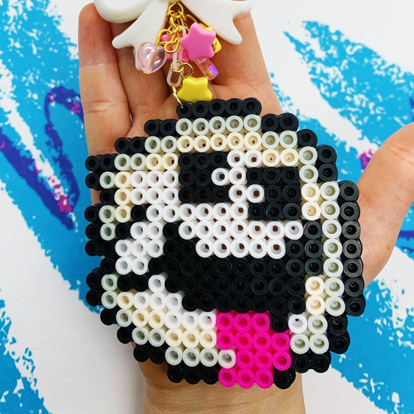 Mario Bros Super Mario Boos Ghost/Silly Boo Perler Bead Keychains