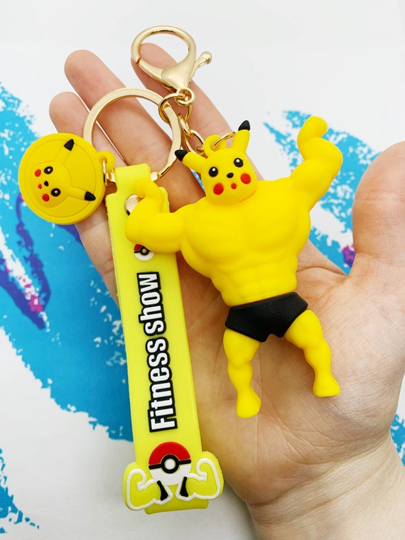 Buff AF Pokemon Keychain Pikachu