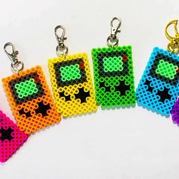 Perler Bead Keychain Etsy