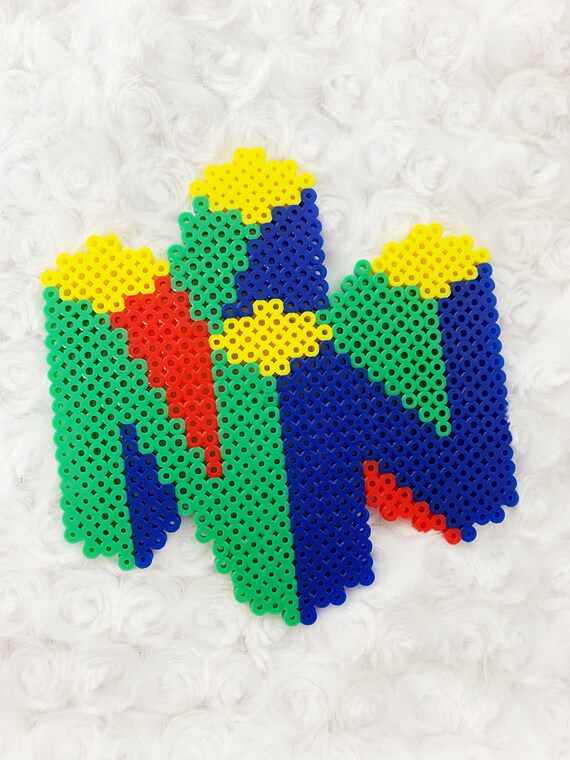 N64 Perler Bead Art Piece Wall Hanging Sprite Etsy Australia