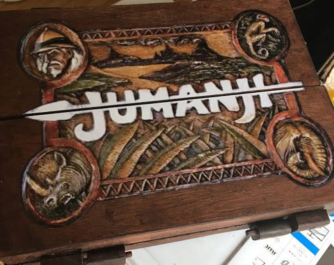 Jumanji Genuine Full Size All Wooden Playable Board Game with screen accurate graphics printed flat making our game more affordable