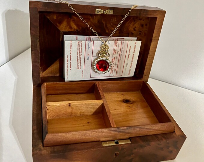 Estella Von Hellman’s Jewelry Box, Necklace with Key Cruella Movie Prop Replica