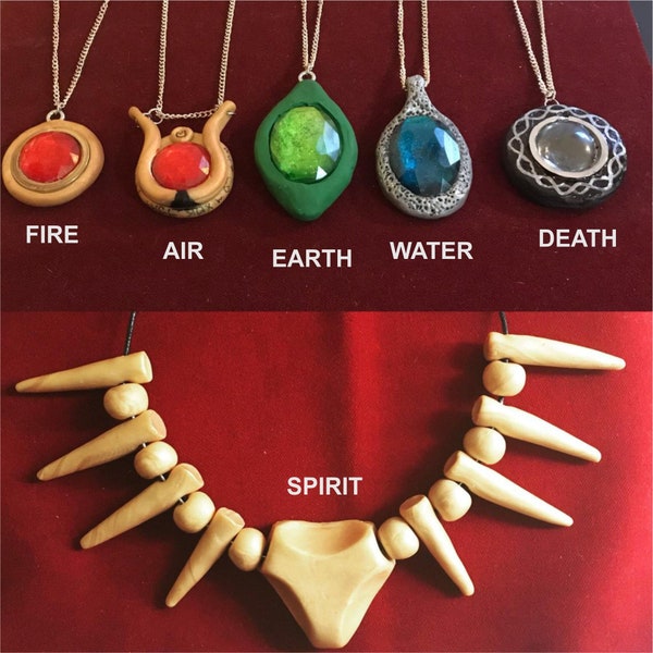 The Six Tribes of Zambesi Cosplay Totem Replicas with necklace