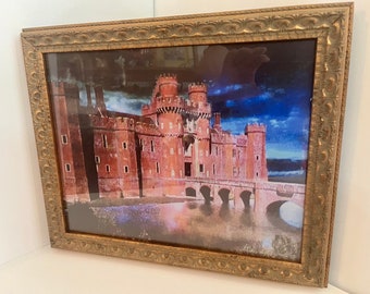 Charmed Castle Painting 11” x 14” framed art reprint of the prop