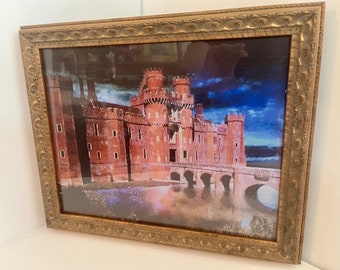 Castle Painting 11” x 14” framed art reprint of the prop