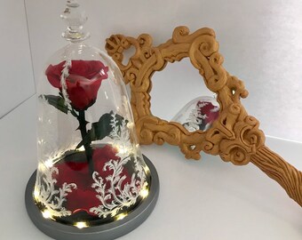Beauty and the Beast Enchanted Rose - Mirror not included