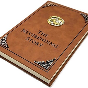 The Neverending Story Book - Measures 8 1/4" x 5 3/4" x 1"  with 373 fully printed story pages.