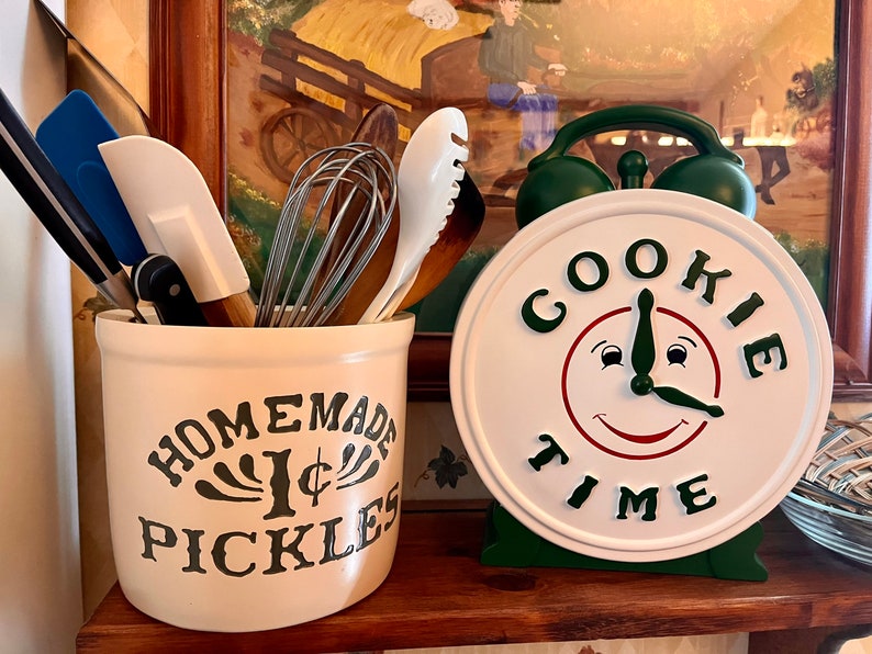 Friends Cookie Jar & Pickle Crock From Monicas Kitchen Etsy