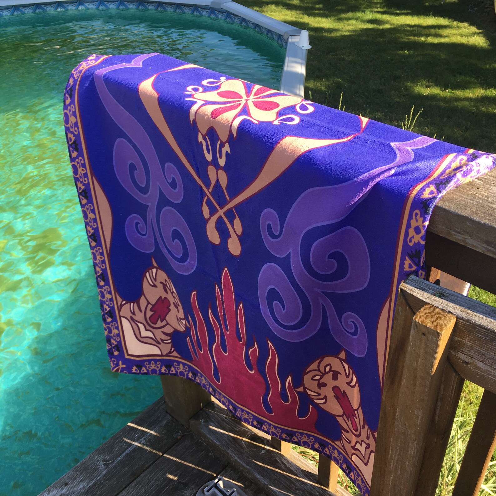Aladdin's Magic Carpet Beach Towel Etsy