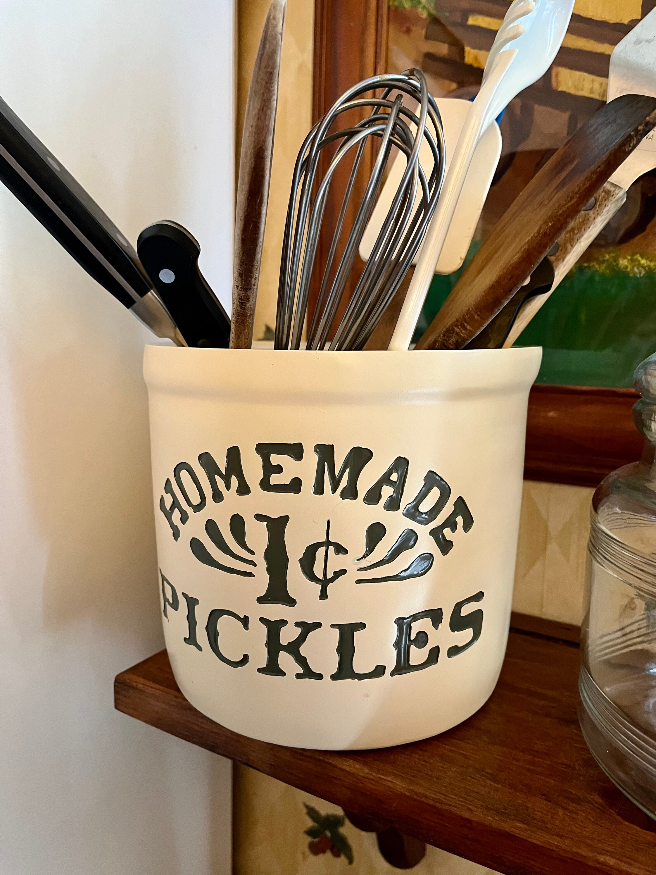 Friends Cookie Jar & Pickle Crock From Monicas Kitchen Etsy
