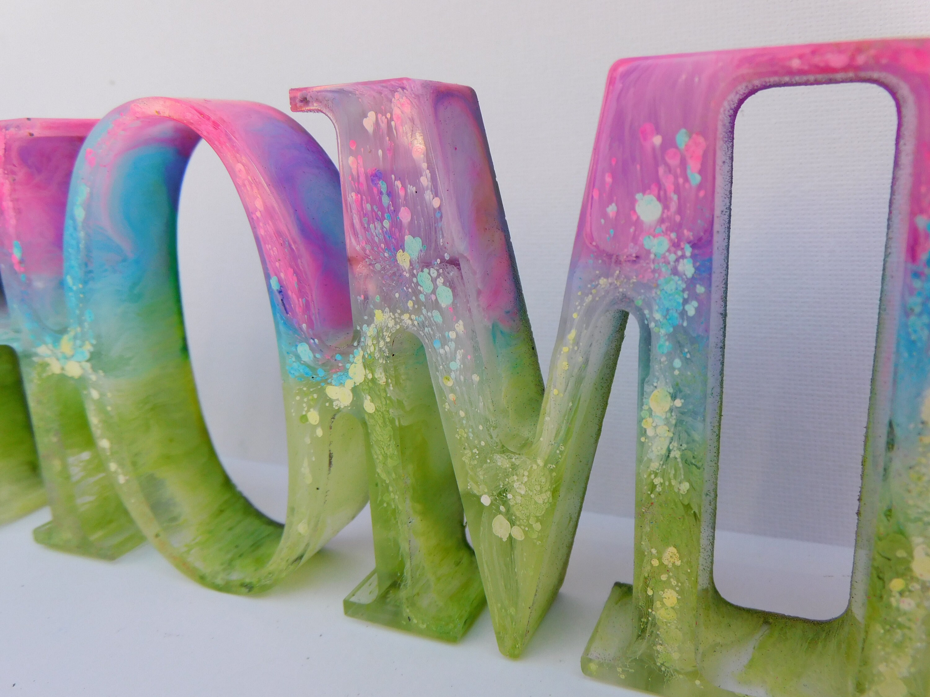 Handmade Resin Freestanding HOME Sign Home Decor Table Top Etsy