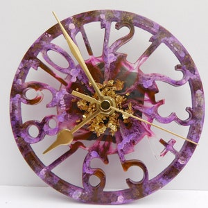 Colour Variety Original Clock, 14.5cm Silent Resin Wall Clock, Sweeping Hands. Beautiful & Functional Modern Art. Eco Packaging Option image 2