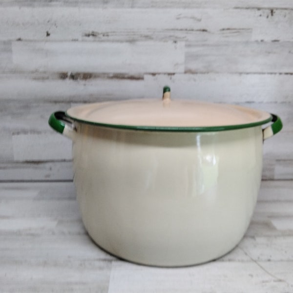 Enamelware Stock Pot Etsy