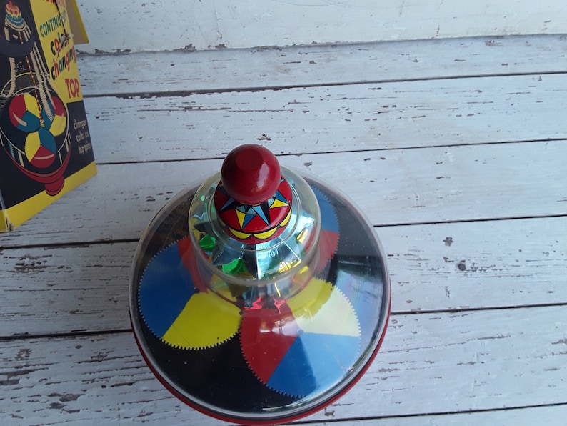 Automatic Continuous Color Changing Top Bryan Ohio Art #124 Vintage Toy W Box