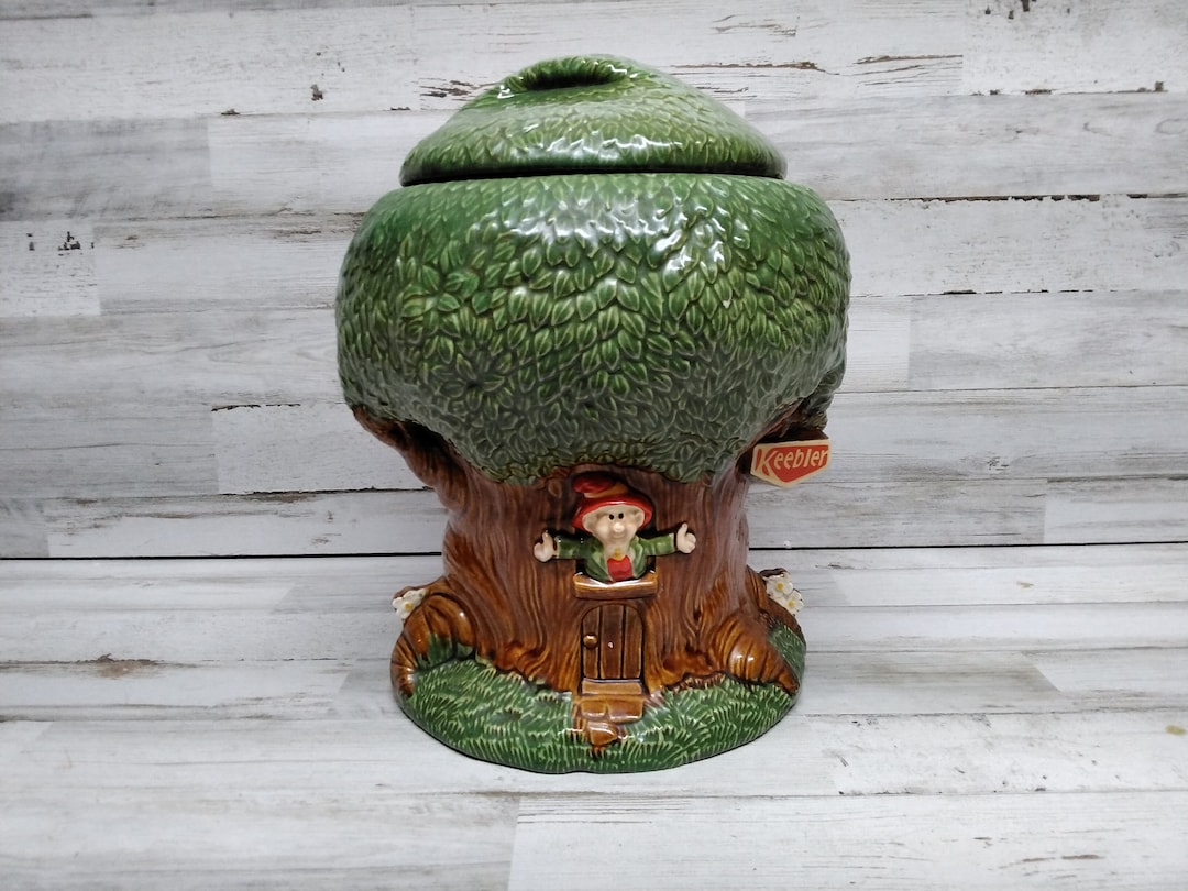 Keebler Elf Cookie Jar / Vintage Keebler Co Tree House / Collectable