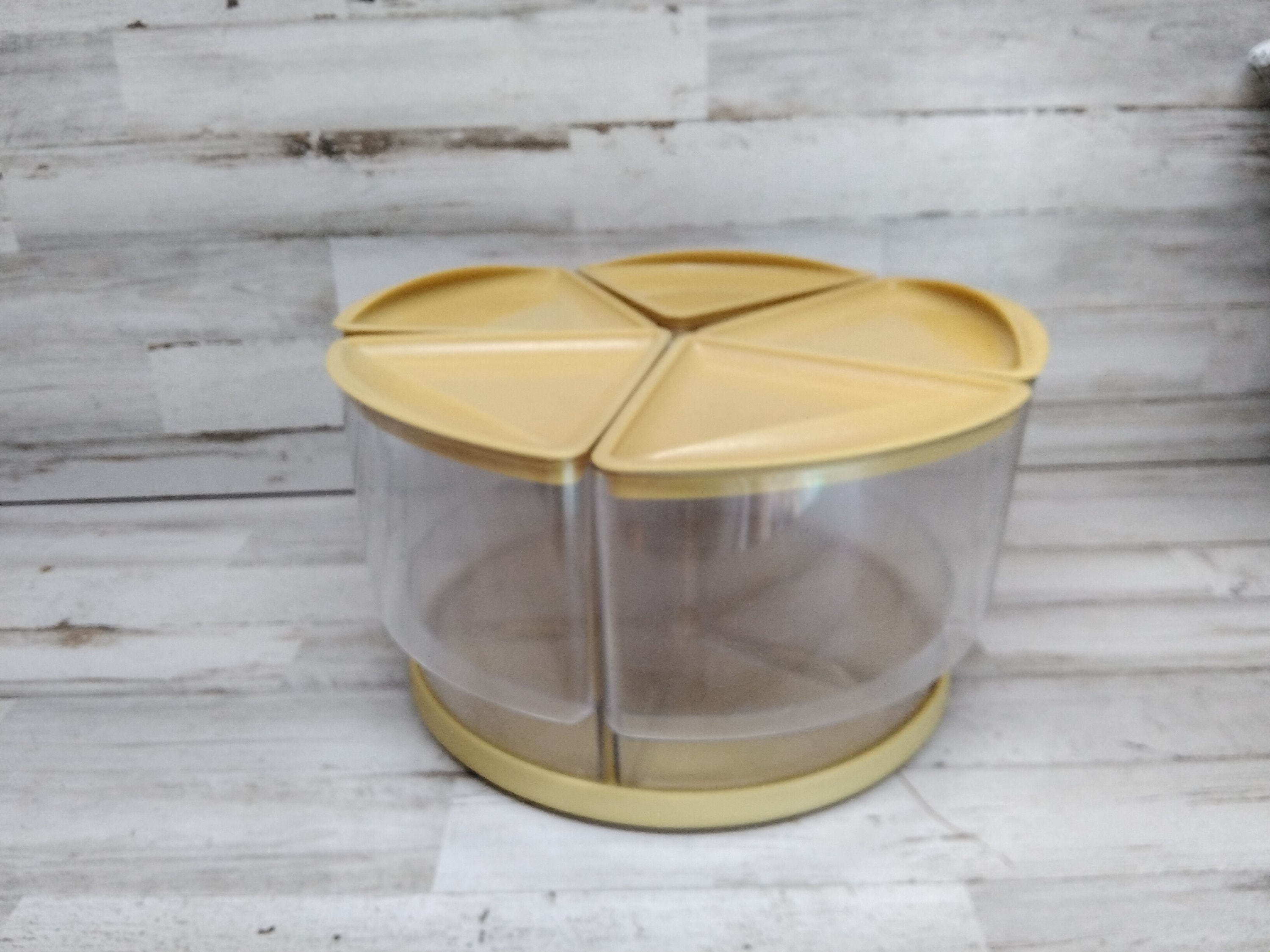 Vintage Rubbermaid Lazy Susan Canister Set Turntable Storage