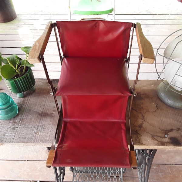 Vintage Child's Portable/Foldable High Chair Vintage Children Room Decor