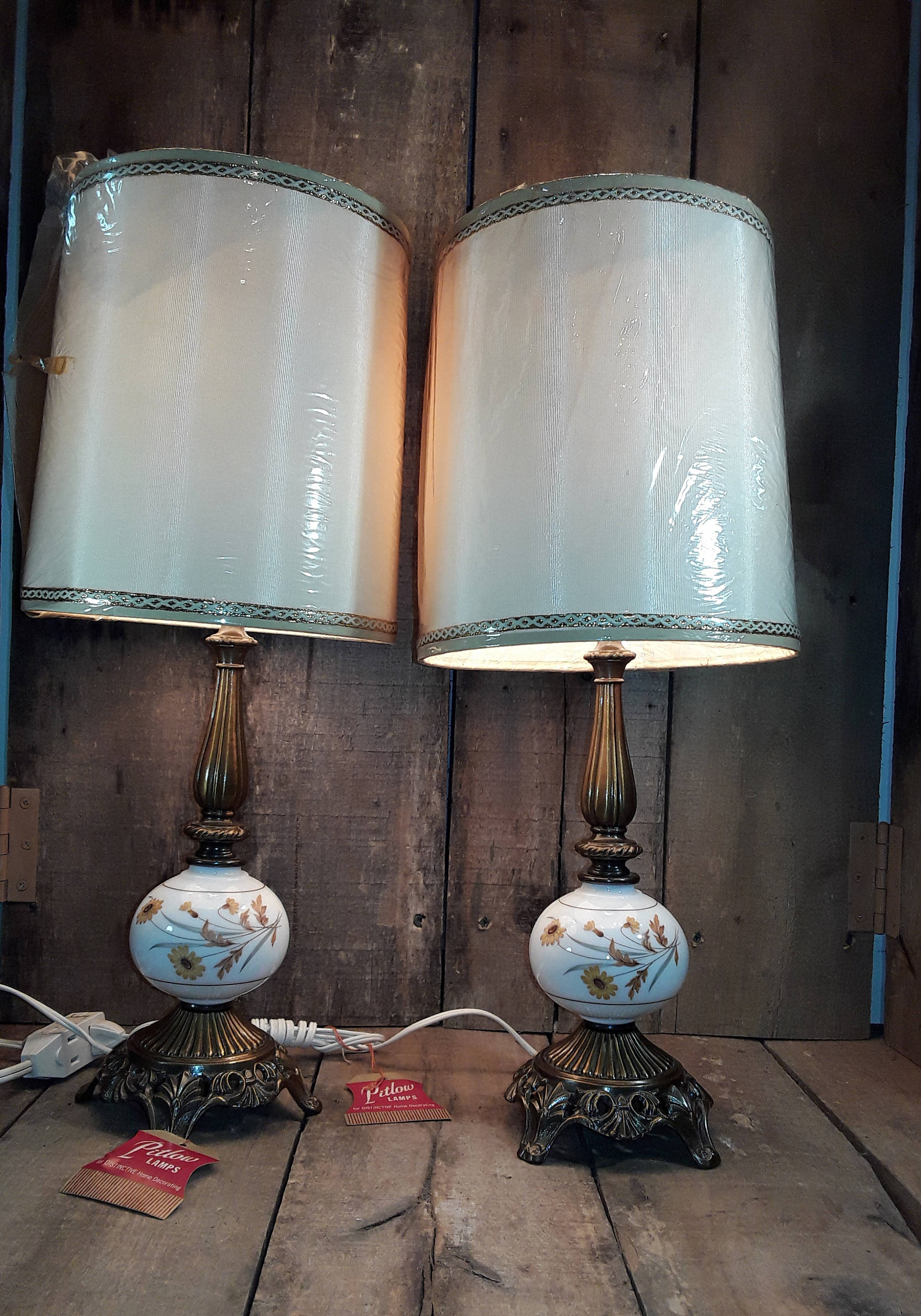 Pair of Dresser Table Lamps Lighting Lights Bedroom Living Etsy