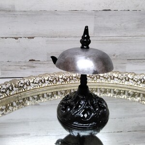 Antique Front Desk Bell / Hotel Service Bell. / Cast Iron/ Steel Service Bell / Lobby Bell image 3