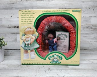 Pin-up vintage NOS Cabbage Patch Kids par Coleco 1983 / Brenton Rudy et sa basse-cour