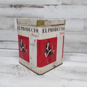 El Producto Blunts Cigar Tin / Advertising Tin Boxes  / Cigar Tin / El Producto Tin / Advertising Tins