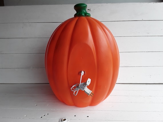 Vintage Pumpkin Jack O Latern Blowmold Lighted Halloween Blow Mold