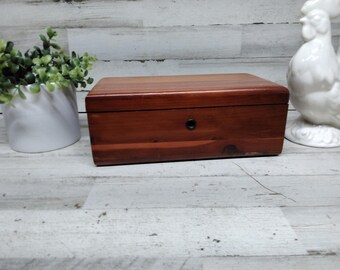 Cedar Box Chest / Advertising Promotion Box / Miniature Cedar Chest / Michigan Cedar Box