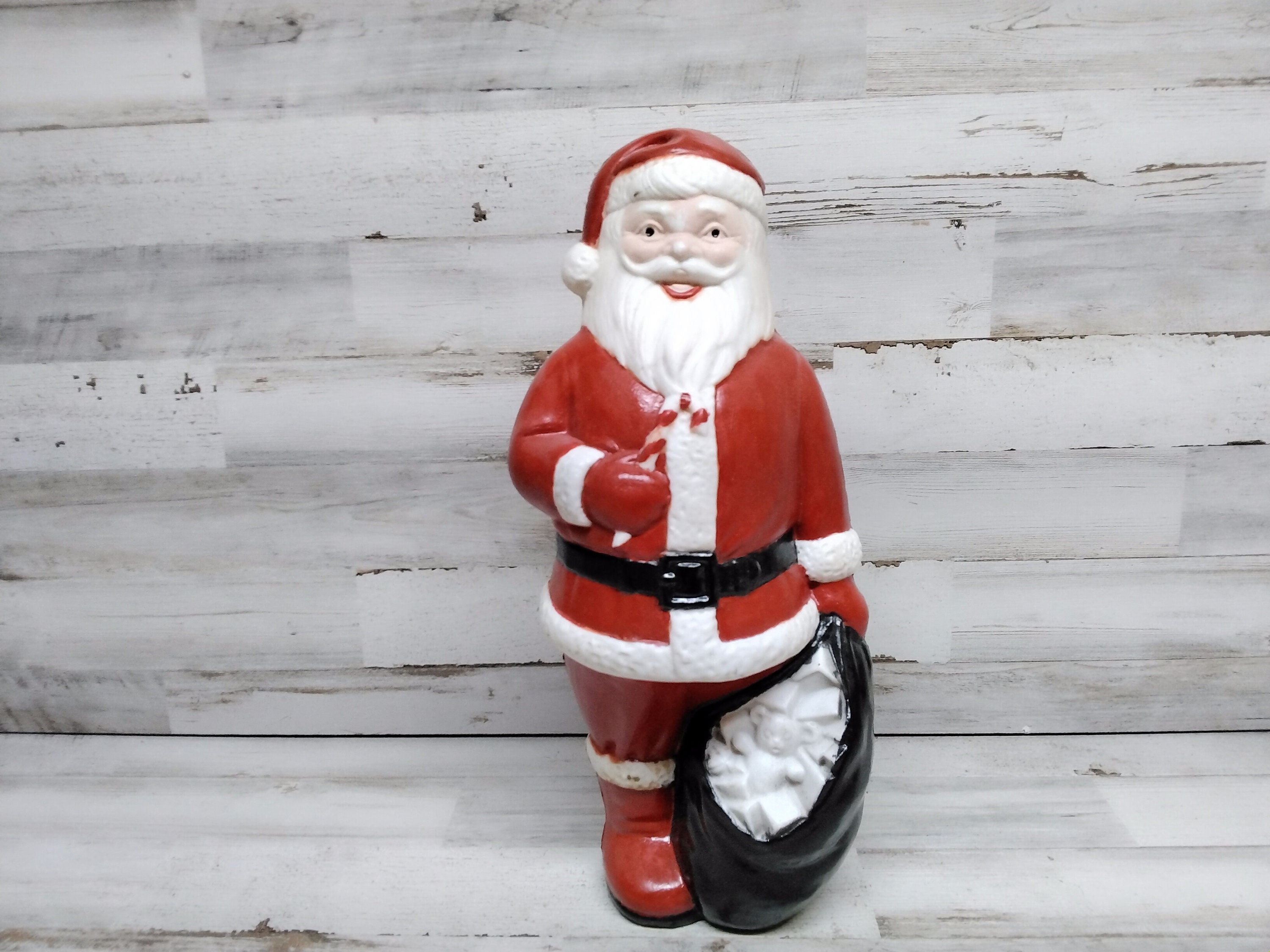 Vintage Santa Blow Mold / Table Top Santa / Old Santa Blow Molds - Etsy