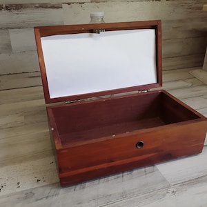 Cedar Box Chest / Advertising Promotion Box / Miniature Cedar Chest