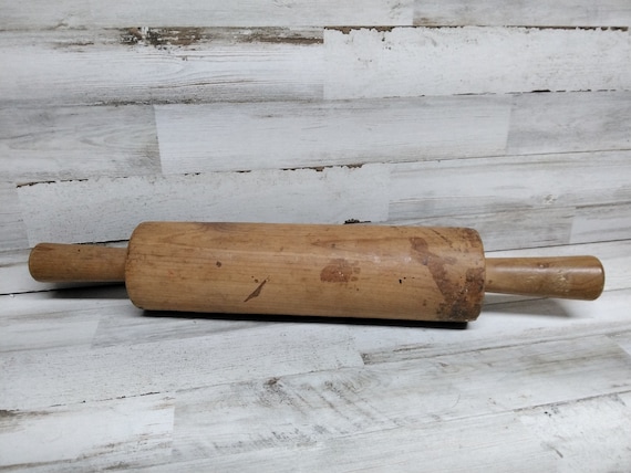 2 pièces rouleau à pâtisserie en bois de hêtre - rouleau à pâtisserie en bois petit... | bol