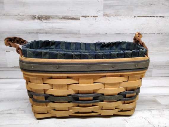 Vintage 1997 Collector's Club Longaberger Basket with Liner Dated