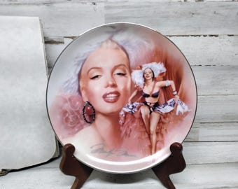 Placa coleccionable de Marilyn Monroe de Bradford Exchange, 1994, n.° 11566A / Reflejos de Marilyn "Calor resplandeciente"