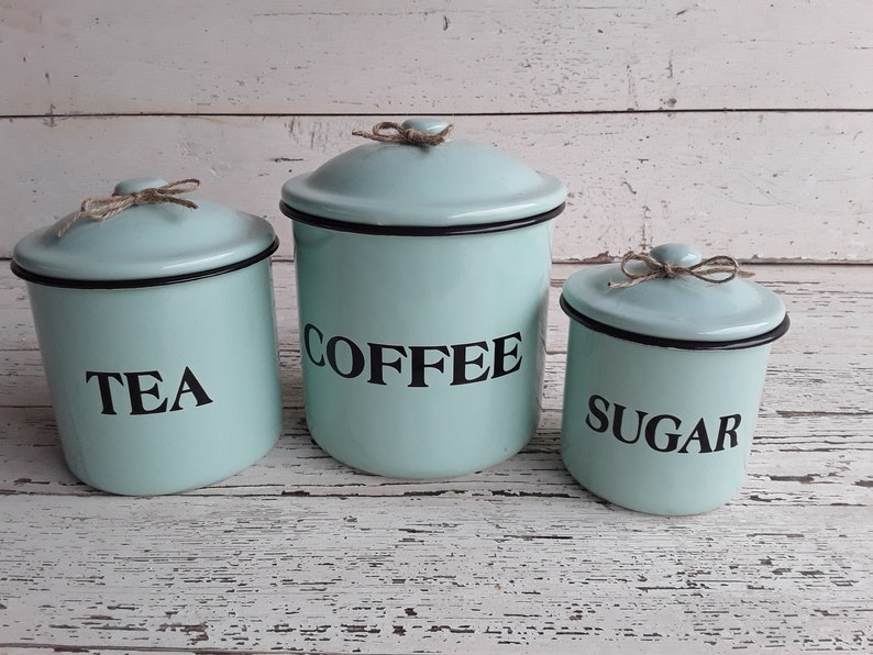 french tea coffee sugar canisters
