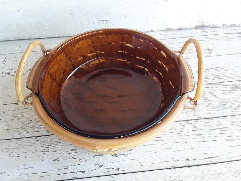 Casserole Baking Dish with BasketAmber Anchor Hocking 2 qt Bakeware in