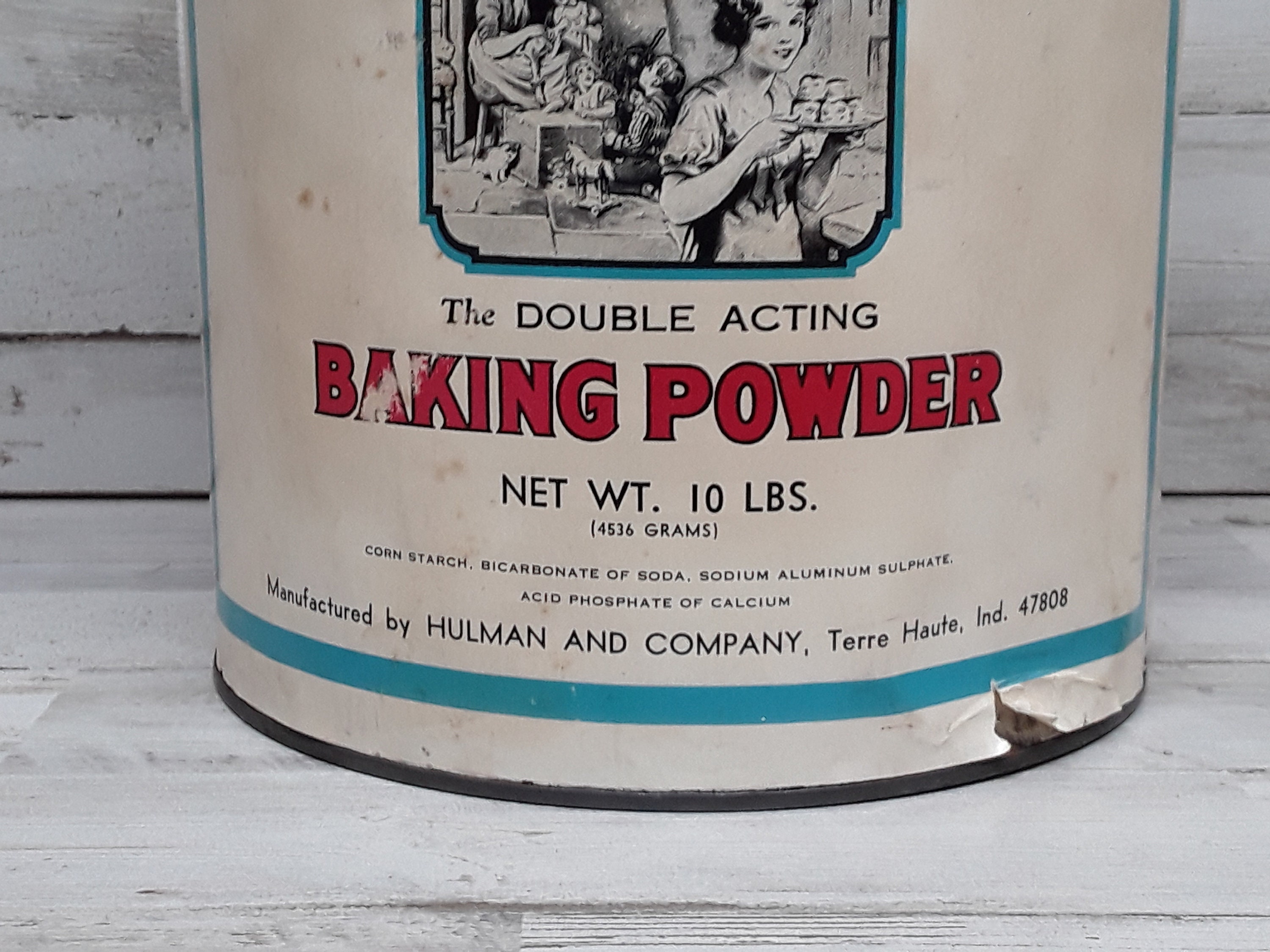 Vintage Clabber Girl Tin Can Clabber Girl Baking Powder Tin Etsy