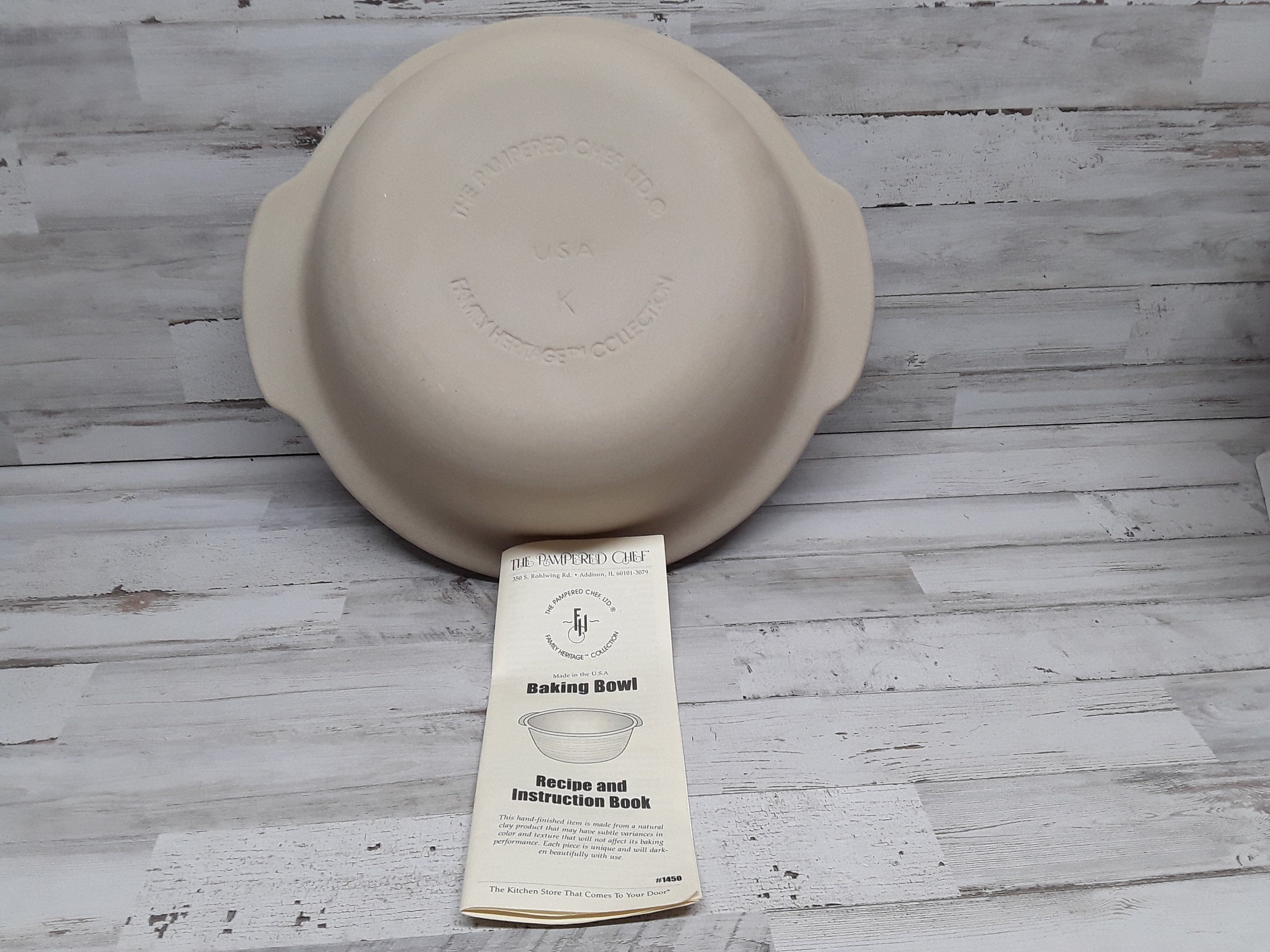 Never Used Pampered Chef 1468 Family Heritage Stoneware 6
