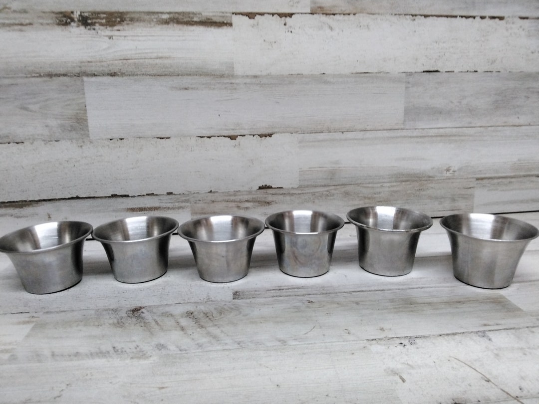 Vintage Vollrath Stainless Steel Condiment Cups / Set of 6 Etsy