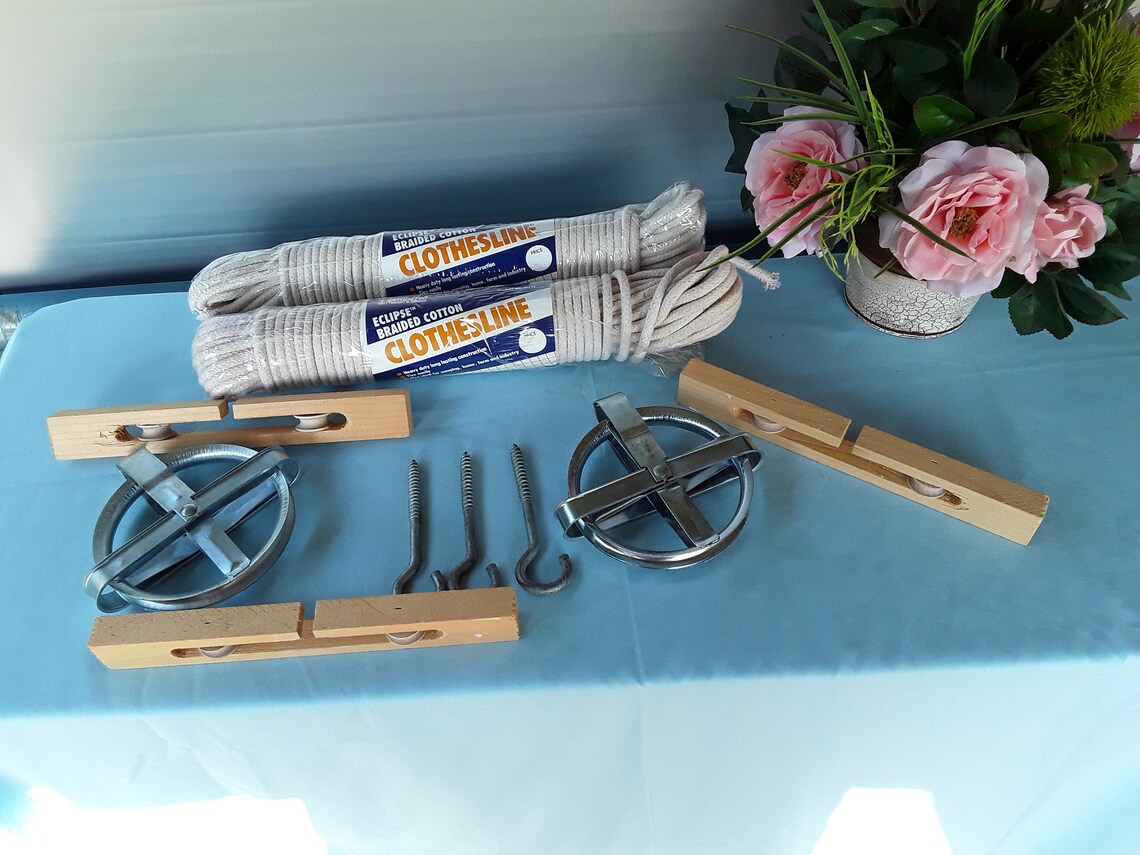 Clothesline Pulley Kit 4 3/4 Drying Line Drying Rack Etsy