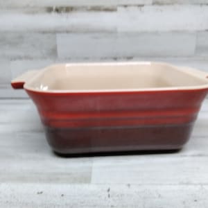 Le Creuset 9 x 9  Baking Dish  / Red Casserole Dish