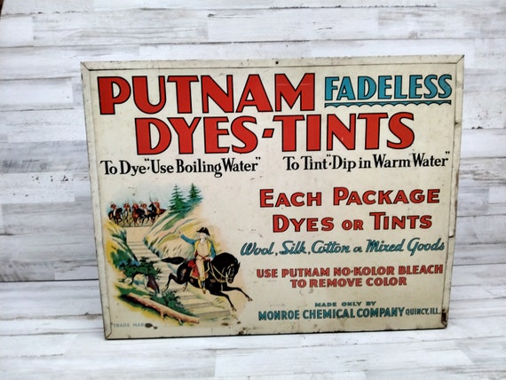 Vintage Putnam Fadeless Dyes Apricot Color 4 Packages NOS