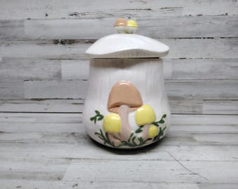 ガラスと陶器のスパイスキャニスター 4個セット ニュージーランド 1972年製