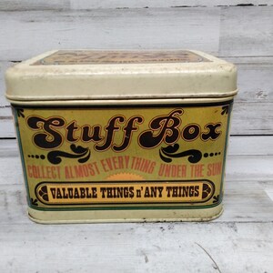 Cheinco Housewares &#39;Stuff box&#39; Tin Container / Box