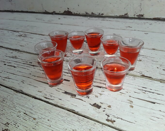 Vintage Communion Glasses or Cups..set of 9..lord's Supper Glasses