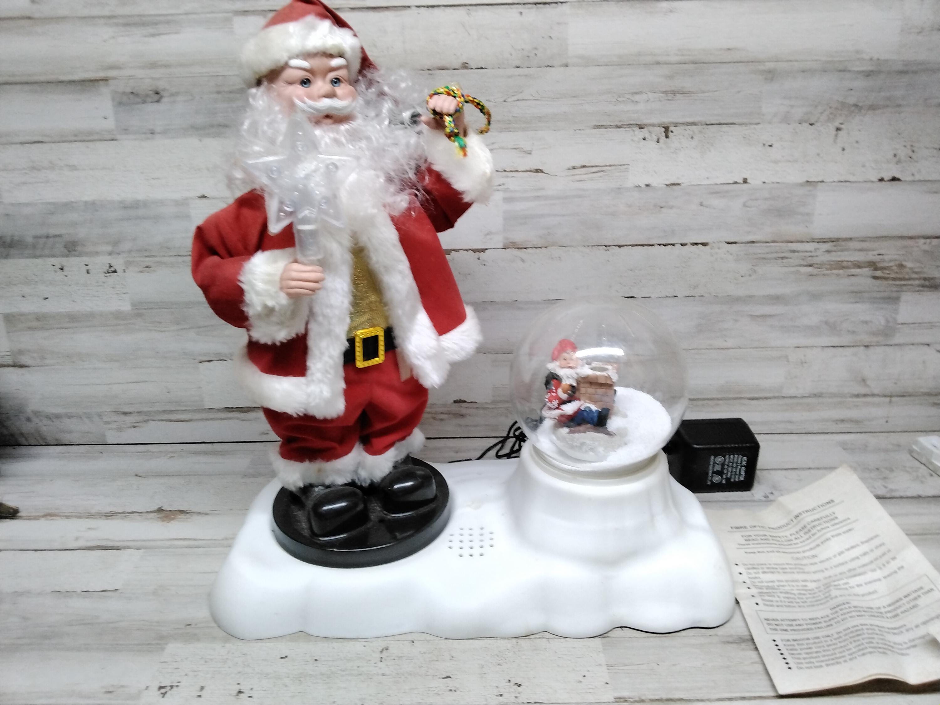 Vintage Fiber Optic Santa - Etsy